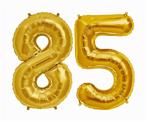 85 Balloons 85th Birthday Party Decorations Jumbo Letter Etsy