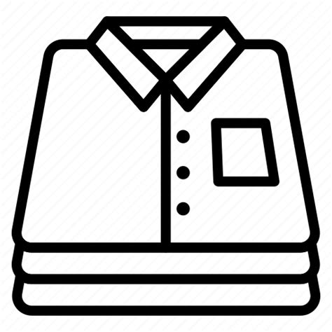 Clothes Fashion Folding Laundry Shirt Icon