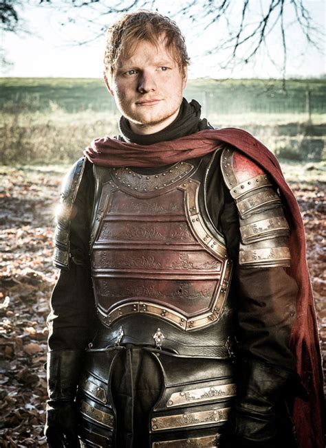 Ed Sheeran Like Knight Ed Sheeran Game Of Thrones Premiere Game Of