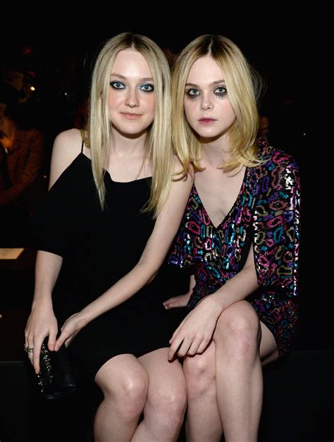 Pictured Dakota Fanning And Elle Fanning This Fashion Forward Event Pretty Much Had More