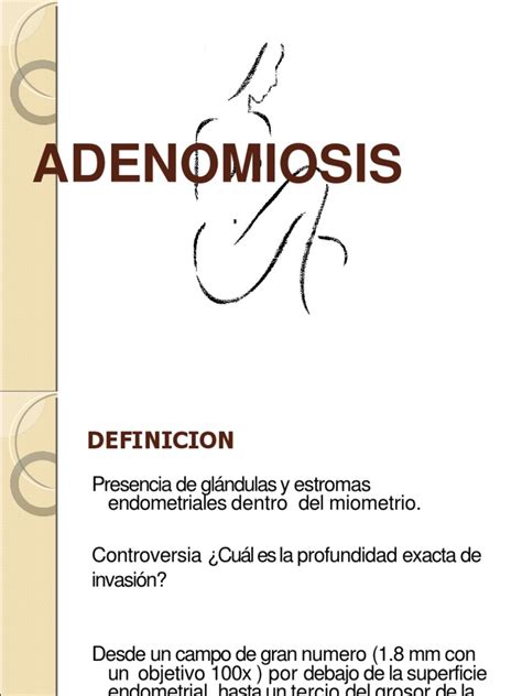 Adenomiosis Pdf Útero La Salud De La Mujer