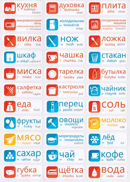 russian language stickers vocabularystickers™