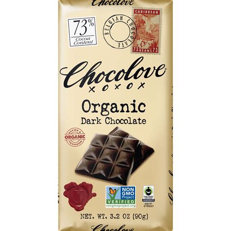Chocolove 73 Organic Dark Chocolate Bar World Wide Chocolate