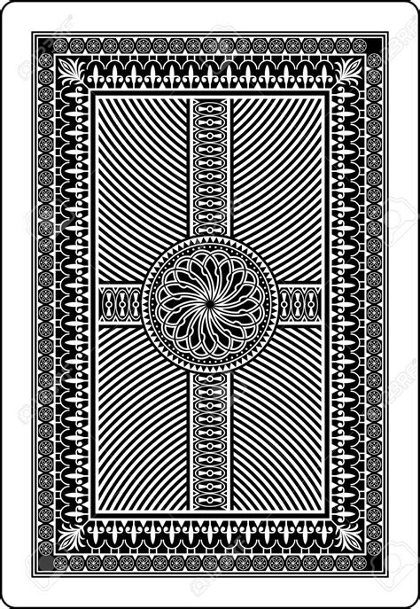 Playing Card Back Side 62x90 Mm Stock Vector 13207149 Cards