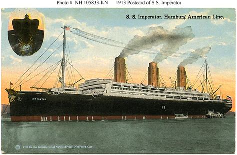 Civilian Ships Imperator German Passenger Liner 1913