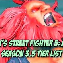 Dragon ball fighterz tier list season 3.5. Chris Tatarian releases his Street Fighter 5: Arcade Edition Season 3.5 tier list
