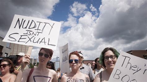 Topless Protest In Canada Urges Public To Bare With Us World News