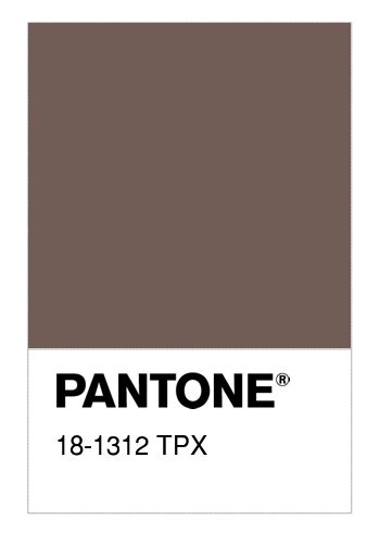 Colore Pantone 18 1312 Tpx Deep Taupe Numerosamenteit