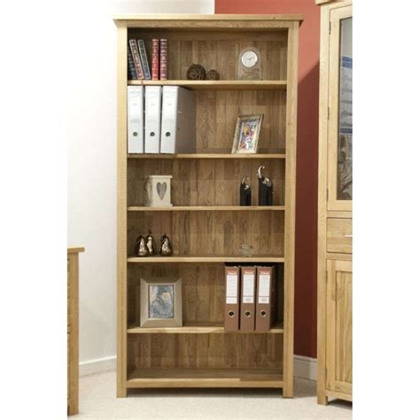 Opus Solid Oak Large Bookcase Best Price Available