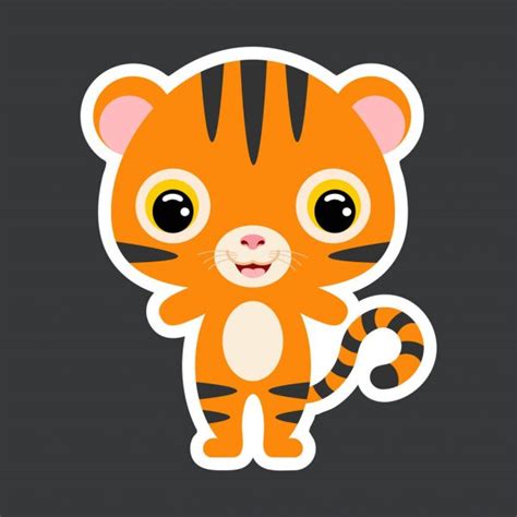 Baby Tiger Stock Vector Image By ©oksana 1054455