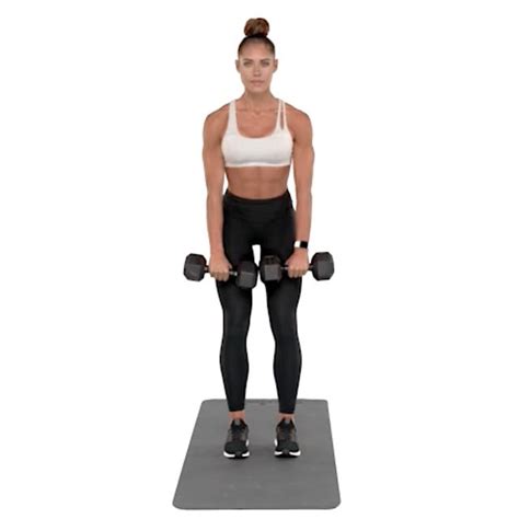 Dumbbell Wide Grip Upright Row Exercise How To Workout Trainer By