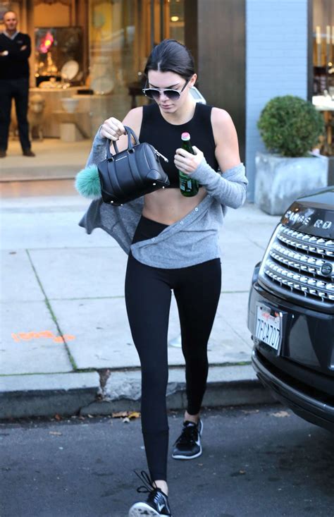 Kendall Jenner In Tights And Sports Bra 22 Gotceleb