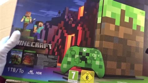 Unboxingboxes Xbox One S Minecraft Unboxing Limited Edition Bundle