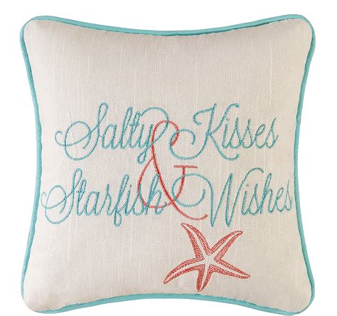Salty Kisses Starfish Pillow Giftopix