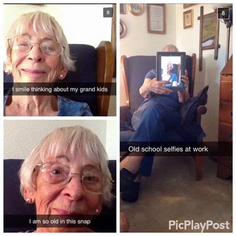 Came Across These Photos Of My Oma And Her First Time Using Snapchat
