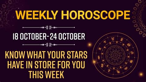 Weekly Horoscope October 18 To 24 Know What This Festive Week Has In