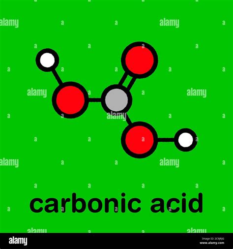 Molécula De ácido Carbónico Se Forma Cuando El Dióxido De Carbono Se