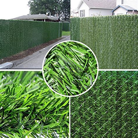 Synturfmats Artificial Hedge Slats Panels For Chain Link Fencing