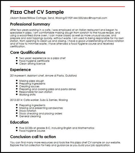 How To Write A Chef Cv 7 Chefs Resume Ideas Chef Resume Resume Resume