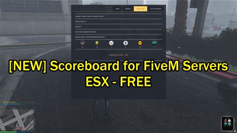 New Esxscoreboard For Fivem Servers Youtube