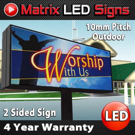 Outdoor Programmable Led Signs Double Sided Evanroegner 99