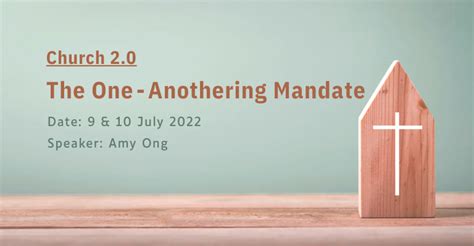 The One Anothering Mandate Yck Chapel Authentic Intentional