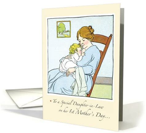To A Special Daughter In Law On Her 1st Mothers Day Card Mothers Day Cards Cards First