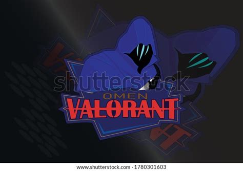 Valorant Gaming Character Mascot Design Omen Stock Vector Royalty Free