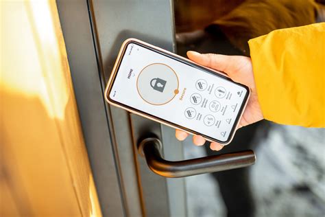 Locking Smartlock On The Entrance Door Using A Smart Phone Remotely