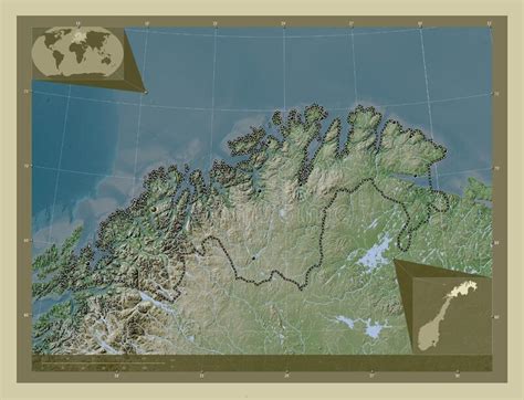 Troms Og Finnmark Norway Wiki Major Cities Stock Illustration