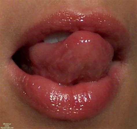 closeup of wet lips and wet tongue may 2007 voyeur web hall of fame