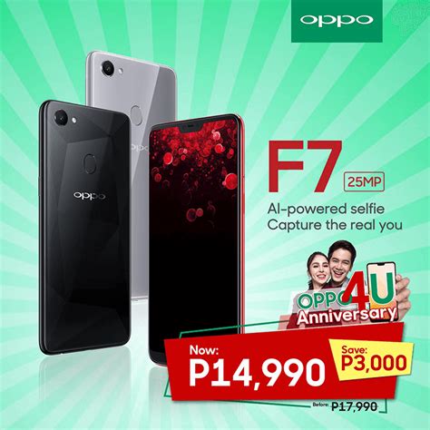 Oppo f7 price in pakistan, daily updated oppo phones including specs & information : Sale Alert: OPPO F7 is now priced at just PHP 14,990!