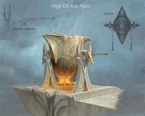 High Elf Anti Ram Sven Bybee High Elf Elven Architecture Fantasy Props