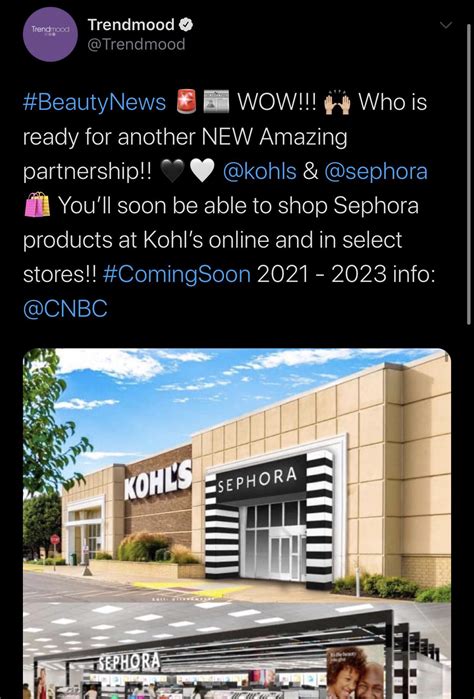 TrendMood confirms Sephora in Kohl’s! Thoughts? : r/Sephora