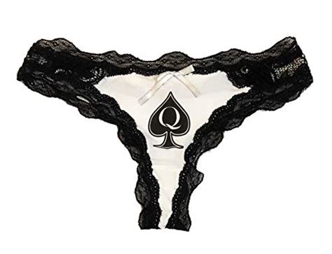 Buy Queen Of Spades Nylon And Lace Thong Panty Qos Color Options Online At Desertcartbahamas