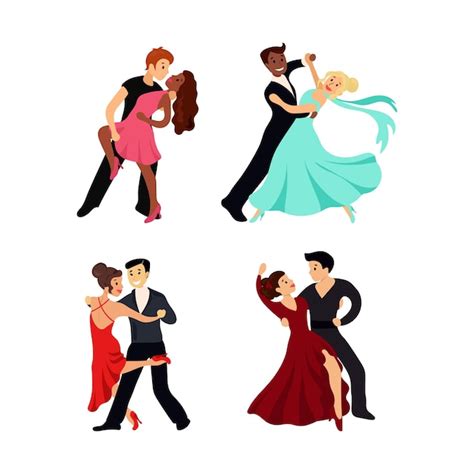 Premium Vector Couple Dance Illustrations