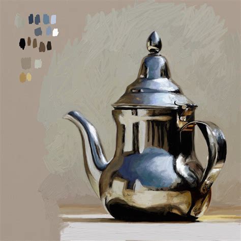 Step By Step Tips For Painting Silver Objects In Artrage Realistic