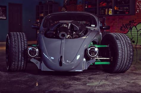 Hemi Powered Vw Beetle Rocks Front Mounted V8 Is All Muscle