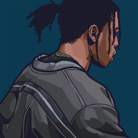 Asap Rocky Rapper Art Psychedelic Drawing Hip Hop Anime