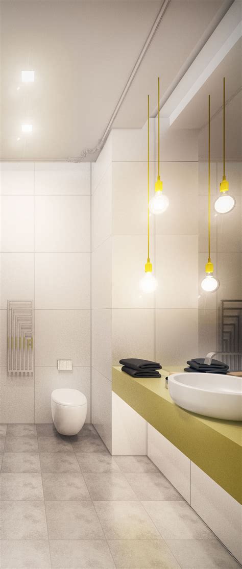 Bathroom Of Small Modern Apartment 1 On Behance