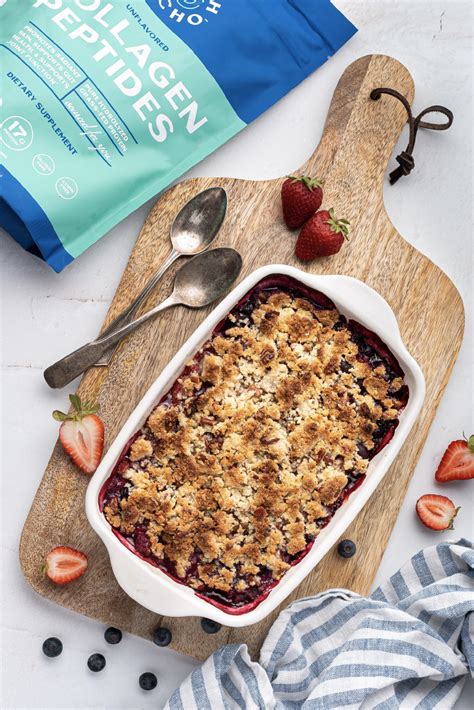 Healthy Gluten Free Mixed Berry Crumble Recipe All The Nourishing Things