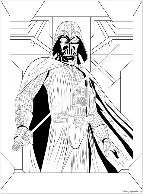 Download and print these star wars darth vader coloring pages for free. Darth Vader from Star Wars 2 Coloring Pages - Cartoons ...