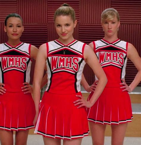 Quinn Fabray Season 1 Glee Cheerio Costume Glee Cheerleading Outfits