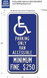 Images of Handicap Van Accessible Parking