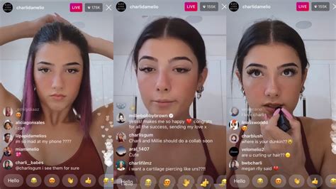 Millie Bobby Brown Joins Charli Damelios Instagram Live And Charlis