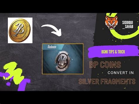 How To Change Coins Into Silver Fragments Bgmi Pubg Bgmi Pubgmobile Youtube