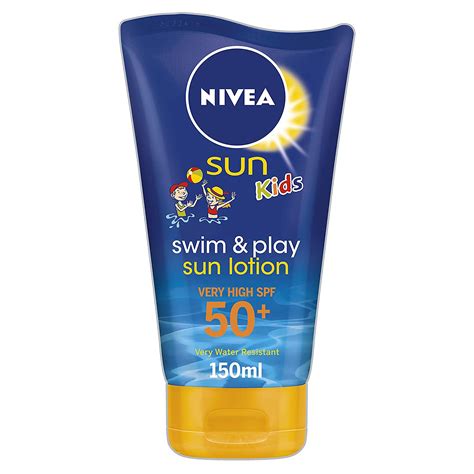 Nivea Sun Kids Swim And Play Sun Lotion 150ml Sunscreen With Spf 50