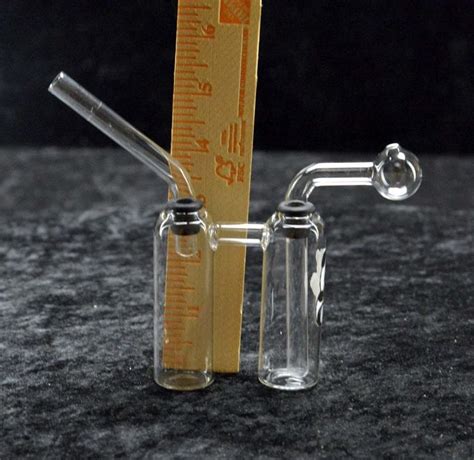 Oil Burner Bubbler Pipe For Wax Thick Heavy Glass Carry Case Silicon Jar