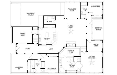 6 Bedroom Ranch Style Floor Plans Floorplansclick