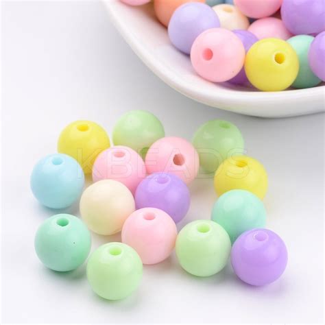 Wholesale Solid Chunky Bubblegum Acrylic Ball Beads